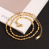 Stainless Steel Chain Necklace for Men Women Hip Hop Jewelry