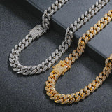 Hip Hop Cuban Chain with CZ Inlay Men's Necklace