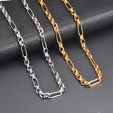 7mm Heavy Link Chain Necklace Stainless Steel Hip Hop Punk Jewelry
