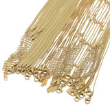 5pcs 40+5cm Snake Chains Necklaces Adjustable Sweater Chain Chokers