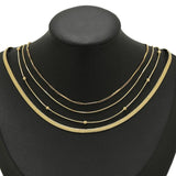 5pcs 40+5cm Snake Chains Necklaces Adjustable Sweater Chain Chokers