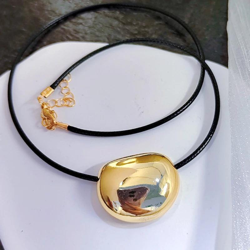 Bilandi Jewelry Cord Metal Pendant Necklace Hip Hop