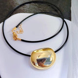 Bilandi Jewelry Cord Metal Pendant Necklace Hip Hop