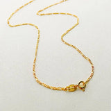1.5mm Yellow 925 Silver Chain Necklace for Women Girls Kids