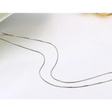 Real 925 Sterling Silver Octangle Snake Chain Necklace Women Girls Jewelry
