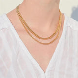 Cuban Link Chain Necklace Stainless Steel Women Choker Hip Hop Punk High Jewelry