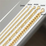 Cuban Link Chain Necklace Stainless Steel Women Choker Hip Hop Punk High Jewelry