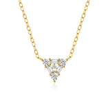 925 Silver Heart Collarbone Necklace 18k Ins Fine Jewelry