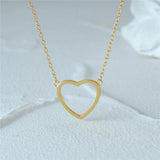 925 Silver Heart Collarbone Necklace 18k Ins Fine Jewelry