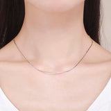 925 Sterling Silver Snake Chain Choker Necklace for Women Girls