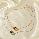 Youthway 18K Plated Water Drop Tear Drop Pendant Women Necklace