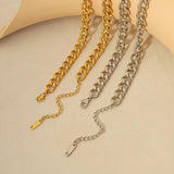 Geometric Splice Stainless Steel Necklace Punk Choker