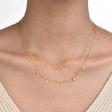 Boho Stainless Steel Chain Necklaces - Geometric Pendants MultiLayer
