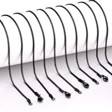 10pcs Stainless Steel Flat Net Link Necklaces for DIY Jewelry Making