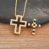 Cross Rhinestone Pendant Choker Necklace for Women