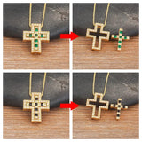 Cross Rhinestone Pendant Choker Necklace for Women