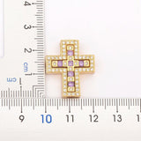 Cross Rhinestone Pendant Choker Necklace for Women