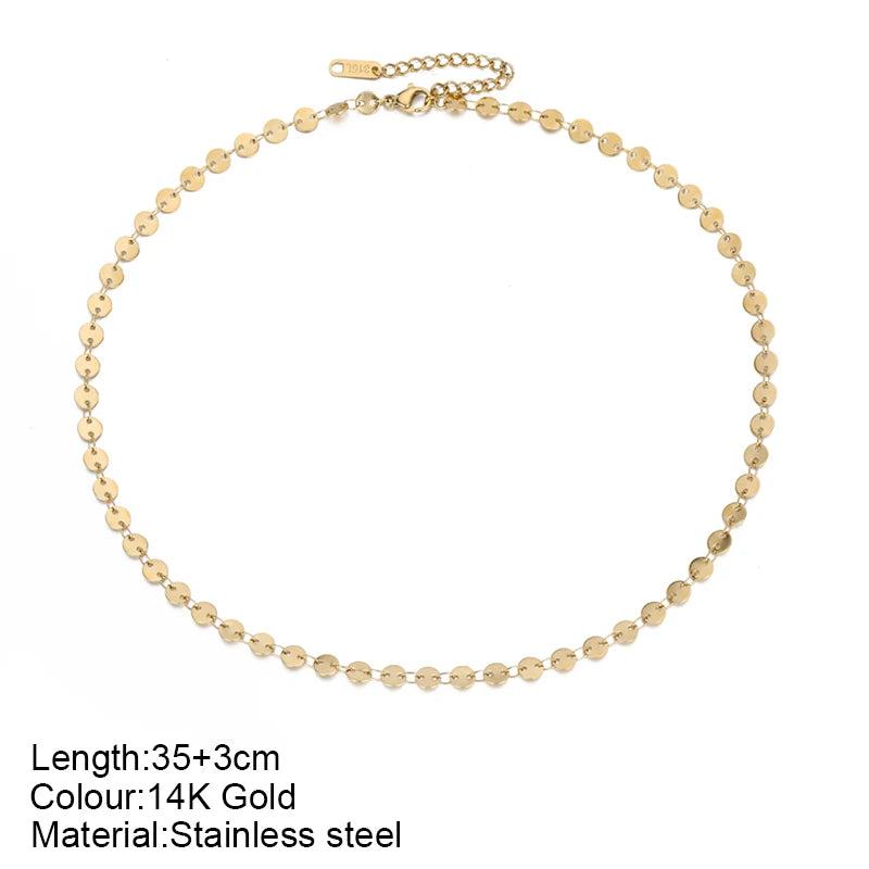 Women's Stainless Steel Choker Necklace Goth Choker Jewelry