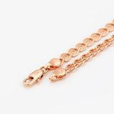 Rose Gold 585 Men's Necklace 6 mm Nickel Copper