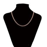 Rose Gold 585 Men's Necklace 6 mm Nickel Copper