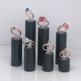 Matte Acrylic Ring Jewelry Display Stand Holder Props Showcase Organizer