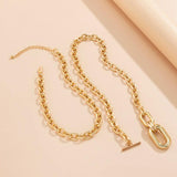 Hiphop Layered Chain Necklace with Big Pendant - Thick Chain Jewelry