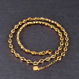Stainless Steel Pig Nose Coffee Beans Chain Necklace