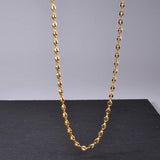 Stainless Steel Pig Nose Coffee Beans Chain Necklace