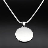 Tree Of Life Pendant Necklace Stainless Steel Silver Faith Chain Jewelry
