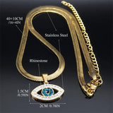 Vintage Evil Demon Eye Choker Necklace Stainless Steel Jewelry