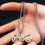 Godfather Motor Bicycle Stainless Steel Chain Necklace