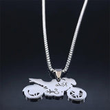 Godfather Motor Bicycle Stainless Steel Chain Necklace