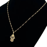 Hamsa Hand Pendant Necklace Men Women Jewelry Gift