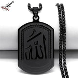 Islamic Arab Allah God Necklace Stainless Steel Arabic Jewelry