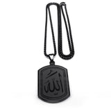 Islamic Arab Allah God Necklace Stainless Steel Arabic Jewelry