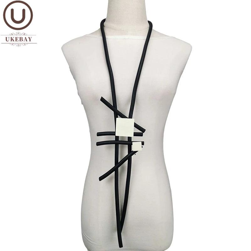 Long Statement Necklaces For Women Ethnic Clothes Chain Party Pendant Necklace