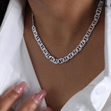Hip Hop Punk Cuban Chain Gold Necklace Women Jewelry