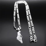 Stainless Steel Magen Star of David Necklace Jewish Hexagram Pendant