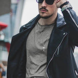 Rock Punk Shark Necklace for Men, Stainless Steel Collar Jewelry