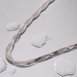 Double Layer Cross Snake Chain Necklace 18k Plated Stainless Steel