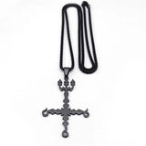 Heavy Metal 666 Sigil Cross Necklace