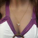 Butterfly Heart Necklace Pendant Female Neck Chain Jewelry