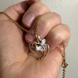 Butterfly Heart Necklace Pendant Female Neck Chain Jewelry