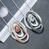 Women Long Necklace Suspension Jewelry Neck Chains Goth Pendants