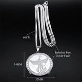 St. Michael Protect Us Pendant Necklace Archangel Long Necklaces