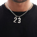 Custom Jersey Number Necklace for Men and Women