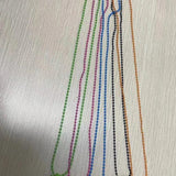 Colorful Cross Women's Necklace, Rubber Pendant