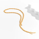 Sexy Unique Twisted Flat Snake Chain Necklace Vintage Weave Choker Neck Jewelry