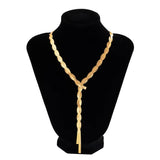 Sexy Unique Twisted Flat Snake Chain Necklace Vintage Weave Choker Neck Jewelry