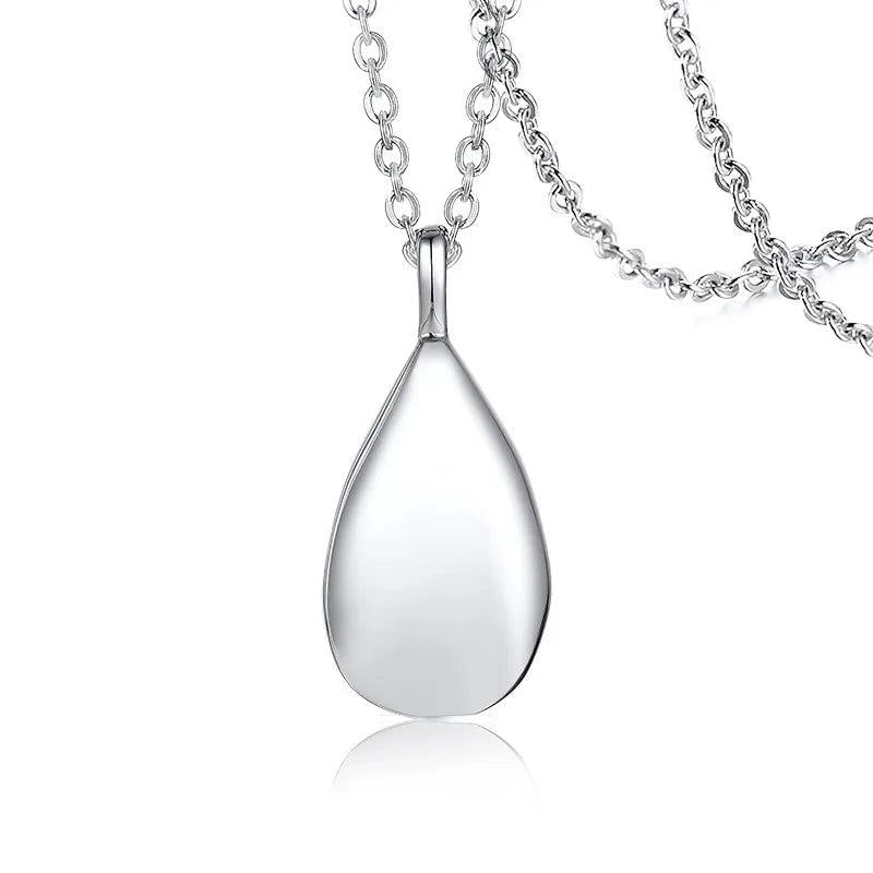 Women's Urn Necklace Pet Loss Teardrop Pendant Keepsake Ashes Cremation Memorial